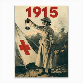 Aihrgdesign A Vintage Poster Promoting Red Cross Relief Effor 9f1b736d 9239 47d2 8f19 Bf0ff4c3d0fd 0 Canvas Print