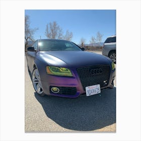 Purple Audi S5 4 Canvas Print