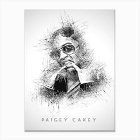 Paigey Cakey Rapper Sketch Canvas Print