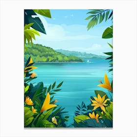 Tropical Background 12 Canvas Print