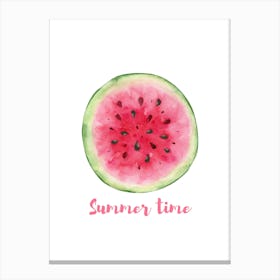 Watercolor Watermelon 1 Canvas Print