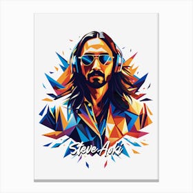 Steve Aoki 03 Portrait Music Icon WPAP Pop Art Style Canvas Print