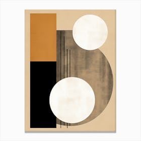 Ivory Potsdam Bauhaus Patterns Canvas Print