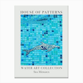 House Of Patterns Sea Mosaics Water 2 Canvas Print