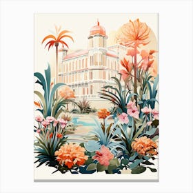 Giardini Botanici Villa Taranto Italy Modern Illustration 3 Canvas Print