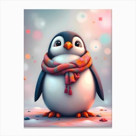 Christopher McSnow: Cute Baby Penguin Artwork For Kids Canvas Print