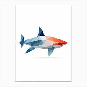 Minimalist Shark Shape 4 Canvas Print