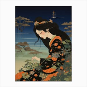 Ukiyo Beauty Japanese Style 4 Canvas Print