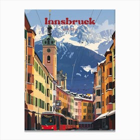 Innsbruck Austria Alps Travel Art Canvas Print