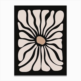 Wavy Abstract Flower Canvas Print