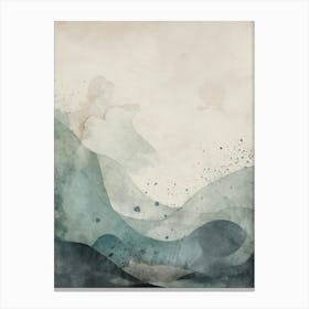 Wave Splashes Canvas Print