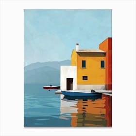 Sicilian Sunsets: House of Palermo, Italy Canvas Print