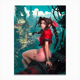 Aerith FFVII Canvas Print