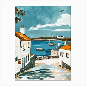 Travel Poster Happy Places Galway 1 Canvas Print