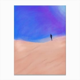 Person In The Desert Canvas Print