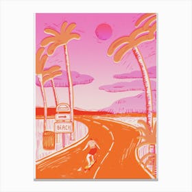 Pink Sunset Canvas Print