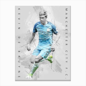 Kevin De Bruyne Manchester City Fc Belgium National Football Team Canvas Print