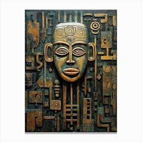 Tribal Treasures: Preserving African Mask Heritage Canvas Print