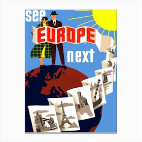 See Europe First Canvas Print