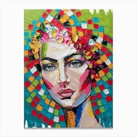 Woman'S Head 7 Canvas Print