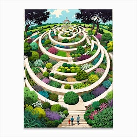 Labyrinth Garden Canvas Print