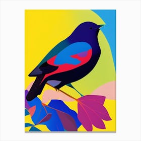 Cowbird Pop Matisse Bird Canvas Print