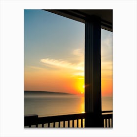 Sunset From A Balcony Canvas Print