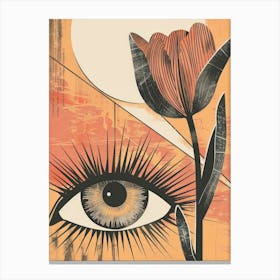 Eye Of The Tulip Canvas Print