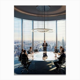 Meeting Room Stock Videos & Royalty-Free Footage Canvas Print