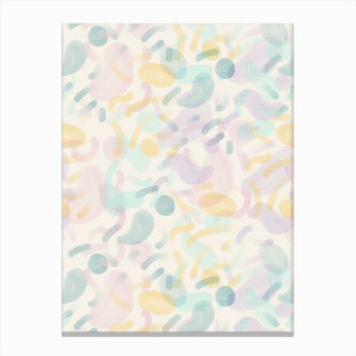 Dotted Blobs Canvas Print