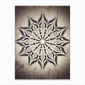 Arrow, mandala, ornamental, geometric , abstract design Canvas Print