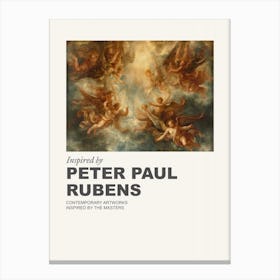 Museum Poster Inspired By Peter Paul Rubens 4 Canvas Print