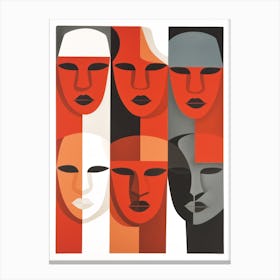 Four Faces 1 Canvas Print