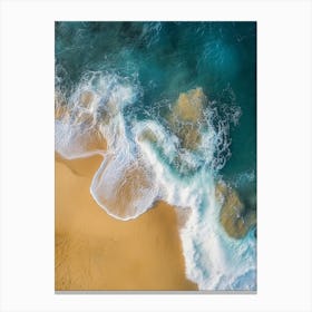 Aerial View Of A Beach 163 Canvas Print