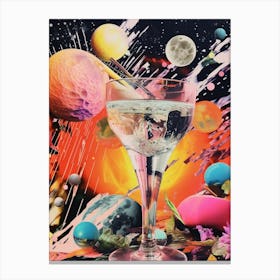 Photographic Cocktail Space Collage 3 Canvas Print