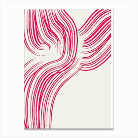 Abstract Wavy Lines Canvas Print