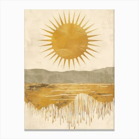 Golden Sun Canvas Print Canvas Print