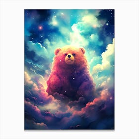 Teddy Bear In The Clouds Canvas Print