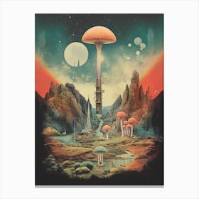 Mushroom Collage 5 Canvas Print