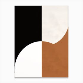 Abstract Harmony: Beige Ballet Canvas Print