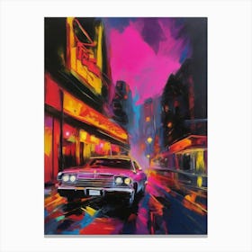 Night On The Town Canvas Print