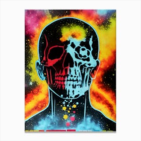 Psychedelic Skull 1 Canvas Print