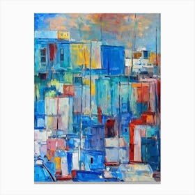 Port Of Beirut Lebanon Abstract Block 1 harbour Canvas Print
