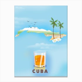 Cuba Travel poster Canvas Print