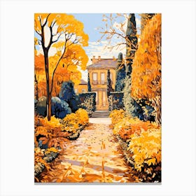 Giardino Di Boboli, Italy In Autumn Fall Illustration 3 Canvas Print