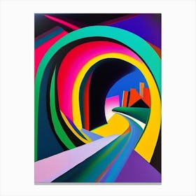 Black Hole Abstract Modern Pop Space Canvas Print