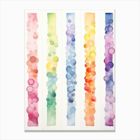 Rainbow Watercolors Canvas Print