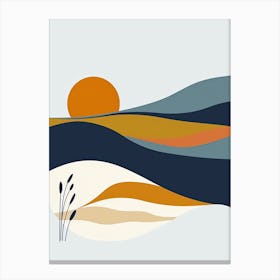 Abstract Landscape, Simplicity Canvas Print