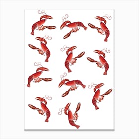 Lobsters Canvas Print