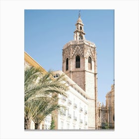 Cathedral In Valencia // Valencia, Spain, Travel Photography Canvas Print